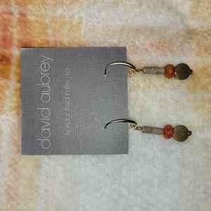 David Aubrey 18K gold plated Brass earrings